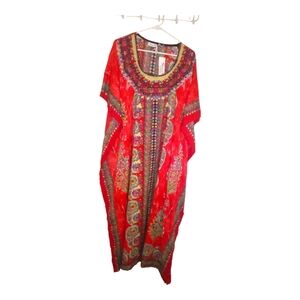 Vintage NWT Red Sante classics MuuMuu Caftan Mrs. Roper